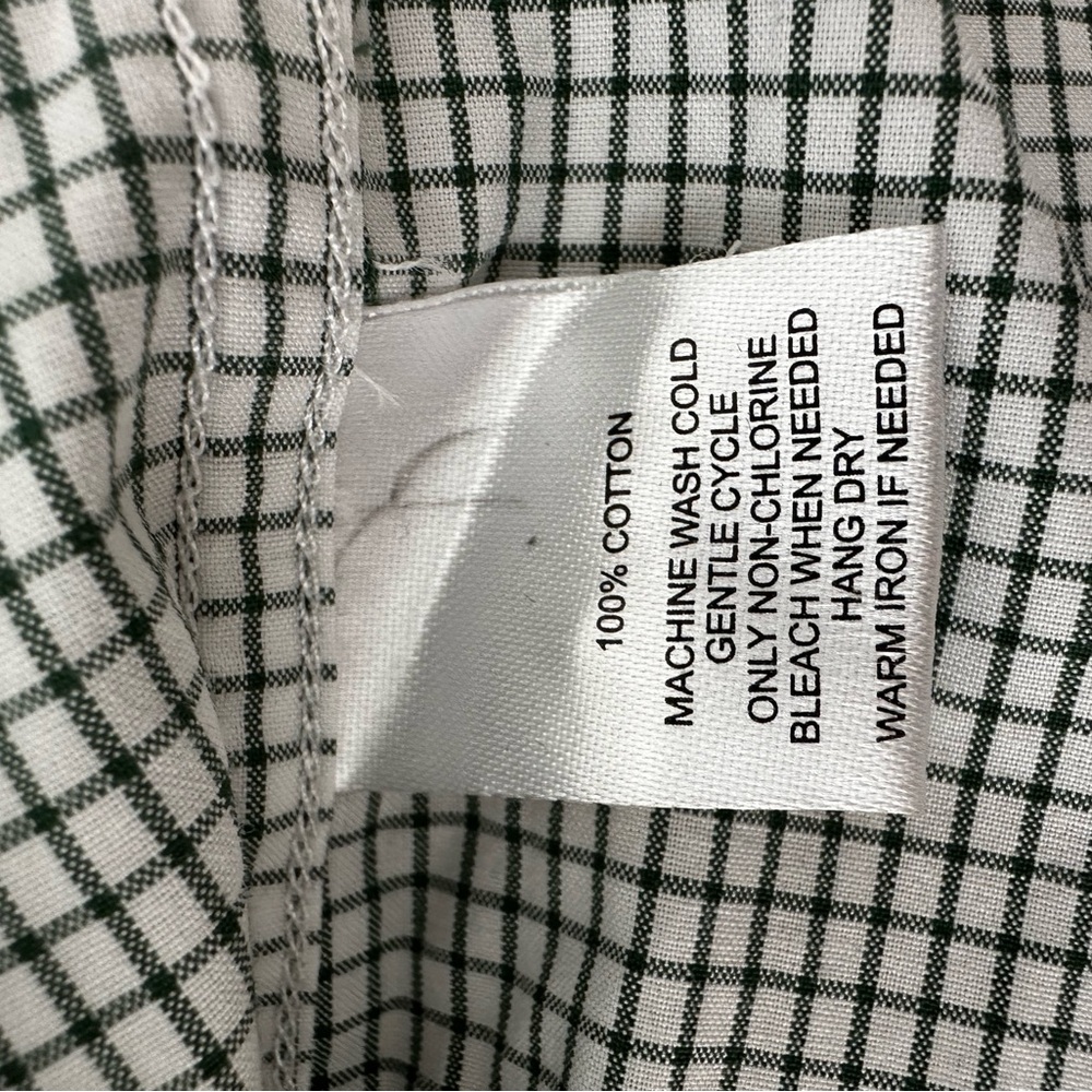 UNTUCKit Men's Light Green Checkered Shirt Medium Slim Fit - Picture 8 of 8